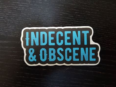 indecent and obscene sticker censored pod