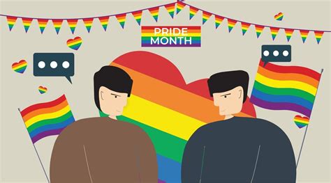Lgbtq Couple Lesbian Gay Bisexual Vector Illustration 2461558 Vector Art At Vecteezy