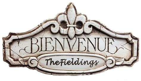 French Personalized Welcome Sign French Inspired Decor Welcome Sign