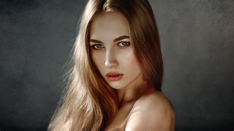 hình nền đàn bà mô hình chân dung georgy chernyadyev đối mặt 1600x900 wallpapermaniac