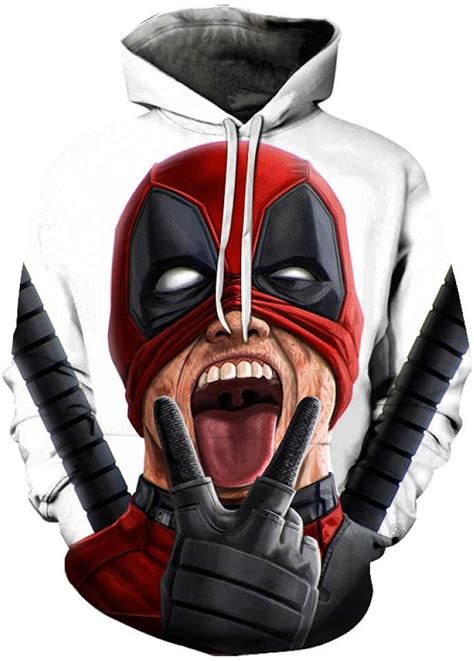 Deadpool 3d Hoodie Sport Spring And Spring Spring Autumn Fun Long