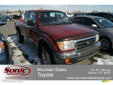 2000 Sunfire Red Pearl Toyota Tacoma V6 Trd Extended Cab 4x4 60973158
