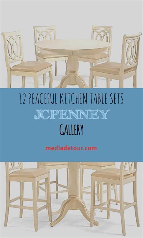 Blake gray & chocolate 8 piece counter set with storage bench. 12 Peaceful Kitchen Table Sets Jcpenney Gallery in 2020 ...