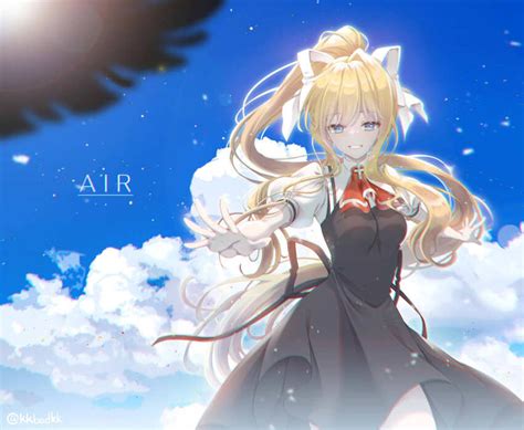 Koma Kkbodkk Kamio Misuzu Air Visual Novel Commentary Request Highres Girl Ascot