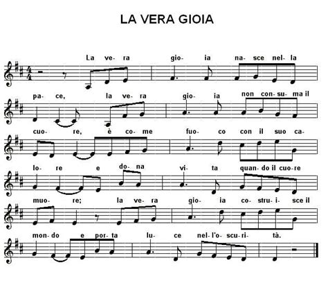 La Vera Gioia Sheet Music Search Musica Searching Music Sheets