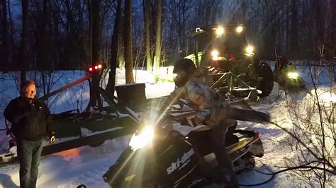 Snowmobile Groomer Jackknifed Into Trees Why Youtube