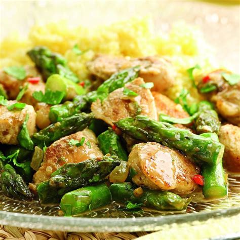 Each recipe will have specific storage instructions and recommendations, but most of these healthy crock pot chicken recipes can be stored in an airtight storage container in the refrigerator for up to 3 days. Indian-Spiced Chicken & Asparagus Recipe - EatingWell
