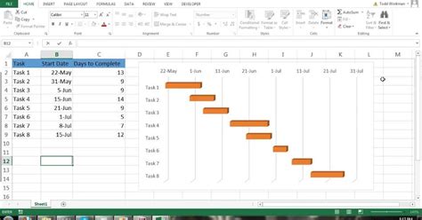 How To Make A Gantt Chart In Microsoft Excel Software Engineering