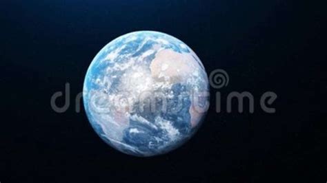 Abstract Planet Earth On Dark Space With Many Stars On The Background