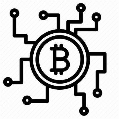 Blockchain Crypto Bitcoin Cryptocurrency Icon Mining Currency
