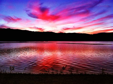 Sunset Over Deadwood Reservoir Id Sunset My Pictures Picture