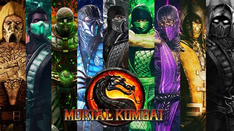 Mortal Kombat All Klassic Ninjas Syanart Reptile Mortal Kombat Mortal Kombat Mortal Kombat
