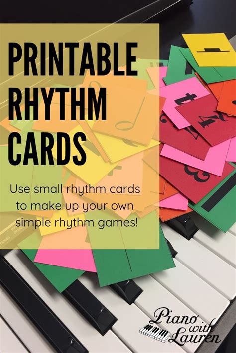 10 Ways To Use The Upgraded Printable Rhythm Cards Piano With Lauren