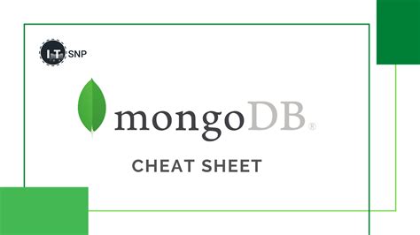 Mongodb Commands Cheat Sheet Itsnp