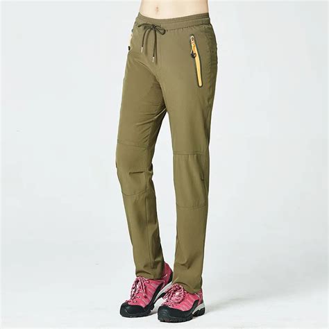 Outdoor Quick Drying Pants Women Summer Light Breathable Large Size