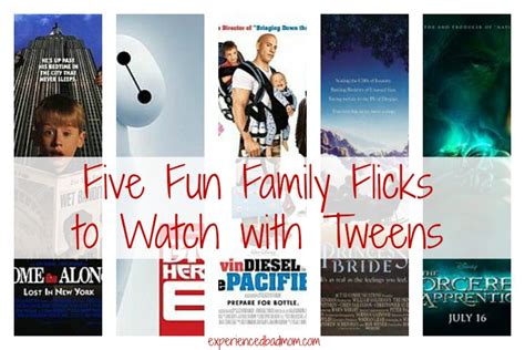 *this post was originally published in march. Five Fun Family Flicks to Watch with Tweens