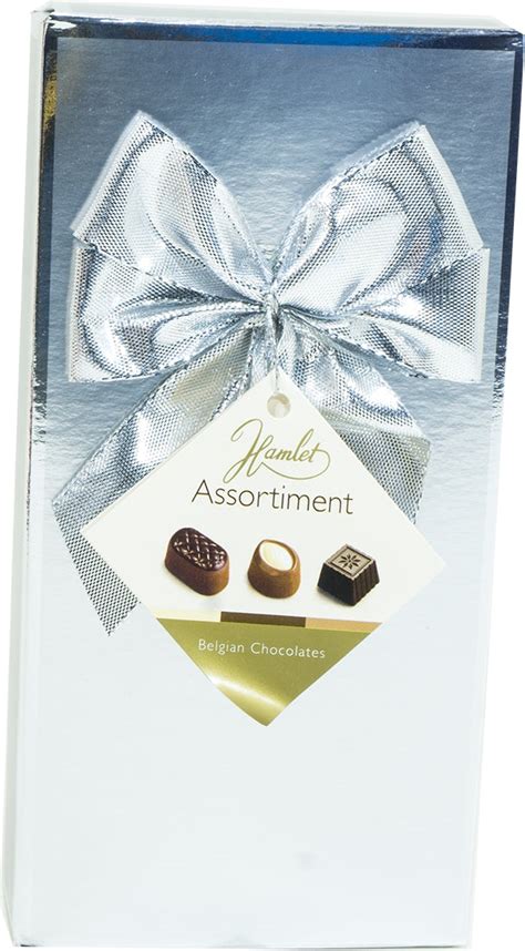 hamlet assorted belgian chocolates t box silver 125 gr —