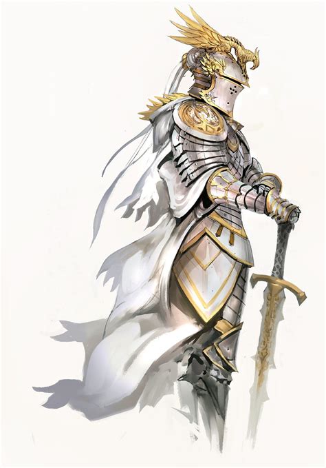 White Knight By Kekai Kotaki Imaginaryknights Character Art