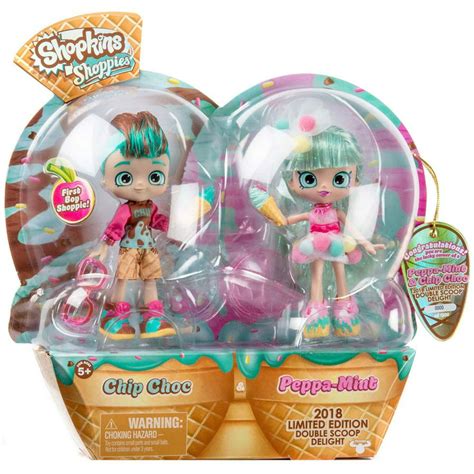 Shopkins Shoppies Peppa Mint And Chip Choc Double Scoop Delight Doll 2