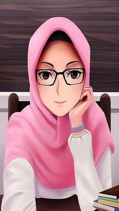 Download Wallpaper Kartun Muslimah Cantik 2021 Gambar Kartun Muslimah