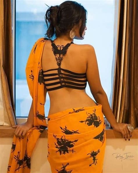 Backless Blouse Designs For Sarees
