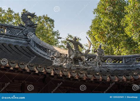 Detail Of Dragon In Yuyuan Or Yu Garden In Shanghai Stock Image Image