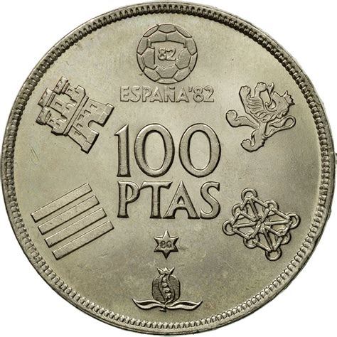 437402 Coin Spain Juan Carlos I 100 Pesetas 1980 Madrid Ms63