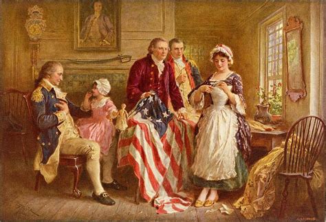 Betsy Ross Flag Commissioned In May 1776 By The Congressional