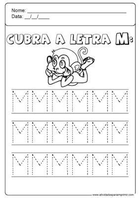 Alfabeto Pontilhado Atividade alfabeto educação infantil Atividade
