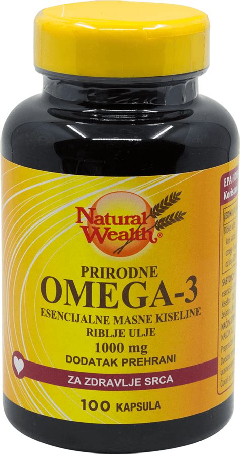 Natural Wealth Prirodne Omega 3 Esencijalne Masne Kiseline 100 Kom