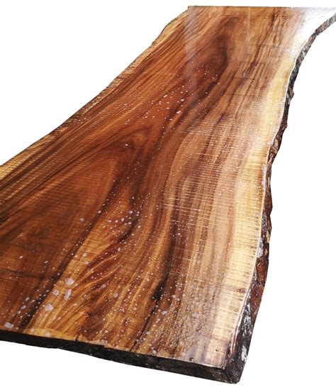 plateaux table bois massif brut avec écorce bords naturels