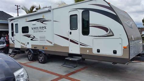 2014 Used Jayco White Hawk Ultra Lite 27dsrl Toy Hauler In California Ca