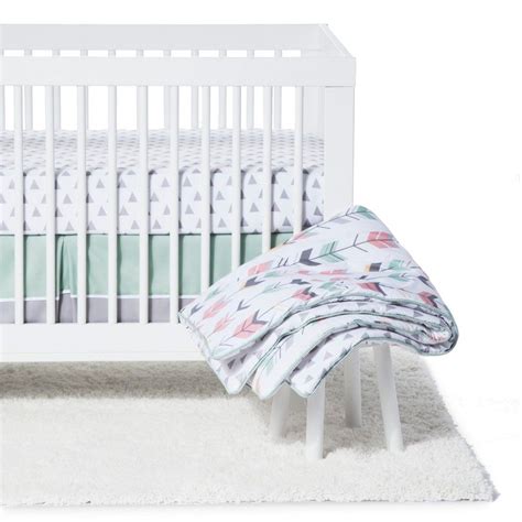 Sweet Jojo Designs Crib Bedding Set Mod Arrow Coralmint 11pc