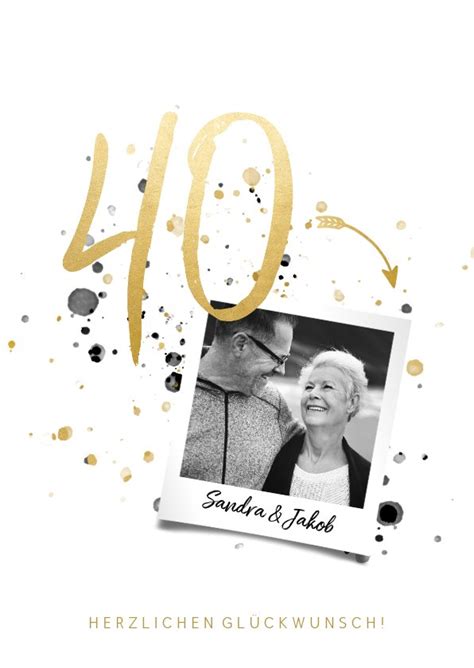 Das leben ist eine reise und die liebe. Glückwunschkarte Rubinhochzeit 40 | Kaartje2go