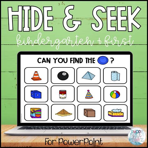 Hide And Seek Game For Kindergarten And First Grade Rhody Girl Resources