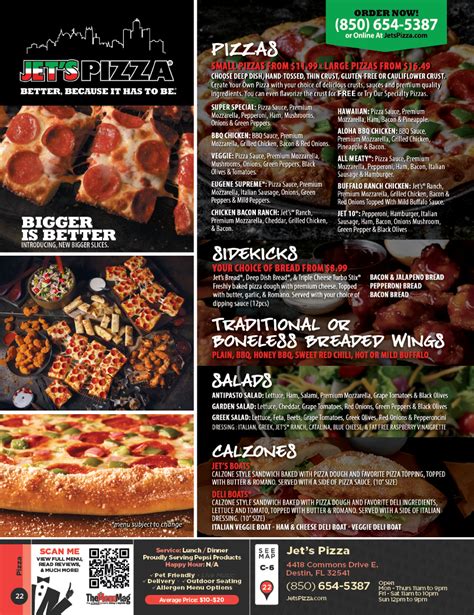 Jets Pizza Destin The Menu Mag