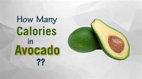 Healthwise How Many Calories In Avocado Diet Calories Calories