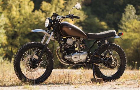 The project is based on a 1993 suzuki dr650. Yamaha SR250 Scrambler by Retro Bikes Croatia - BikeBound