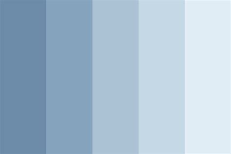 Washed Blue Color Palette