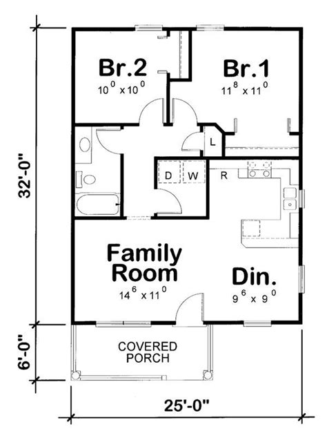 Small House Plans Under 800 Sq Ft 3d