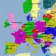 StepMap - middle europe - Landkarte für Germany
