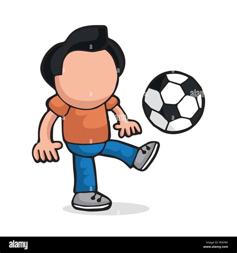 Soccer Kick Cartoon