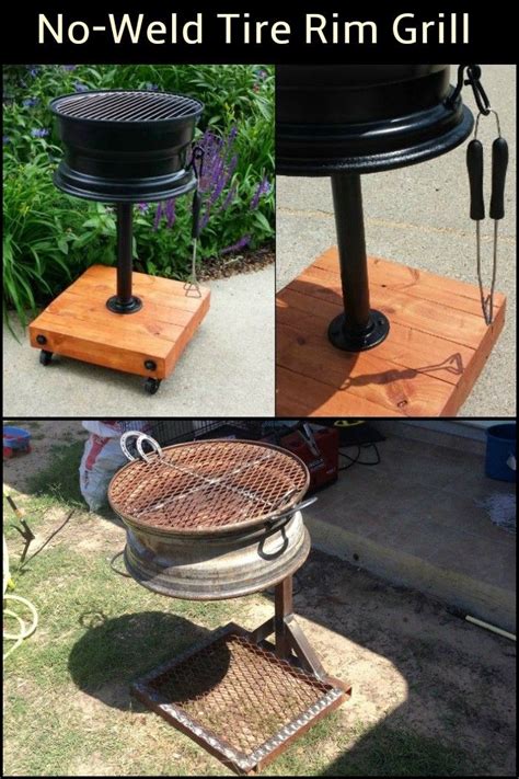 How To Build A No Weld Tire Rim Grill Diy Projects For Everyone