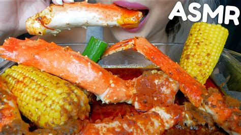 Asmr Seafood Boil King Crab Legs With Bloves Smackalicious Sauce No