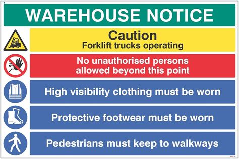 Warehouse Safety Signs Ubicaciondepersonascdmxgobmx