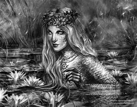 Artstation The Water Nymph Tanya Anor Water Nymphs Artwork Nymph