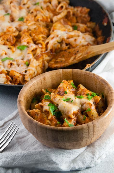 Anyway, at these dinner parties, i'd almost always end up making chicken parmesan. Cheesy Chicken Ziti Skillet - Seasoned Sprinkles