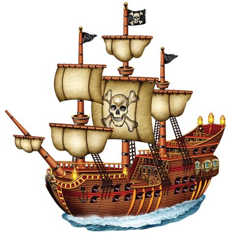 Pirate Ship Image Of Pirate Clipart Pirates On Ship Clip Art Clipartix