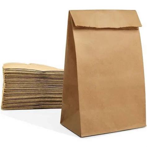Brown Kraft Paper Food Packaging Bag Capacity 5kg At Rs 6piece In
