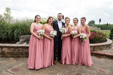Bridesmaids And Groom By Fallesen Photography Bridesmaid Wedding Dresses Wedding Photography